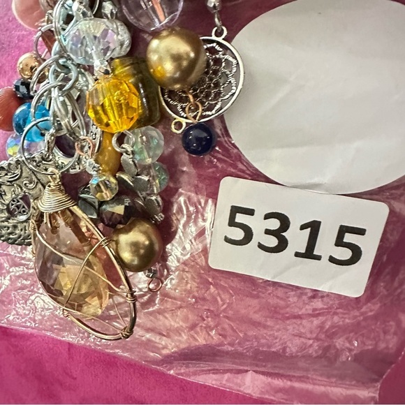 Chunky Beaded Tassel Handbag Purse Accessory Dangle Charm Key Chain Handmade - Picture 6 of 16